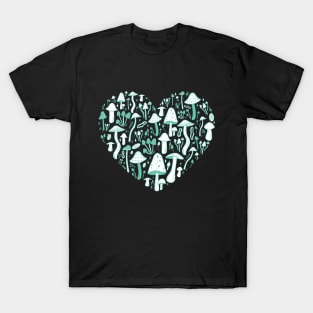 retro mushroom heart T-Shirt